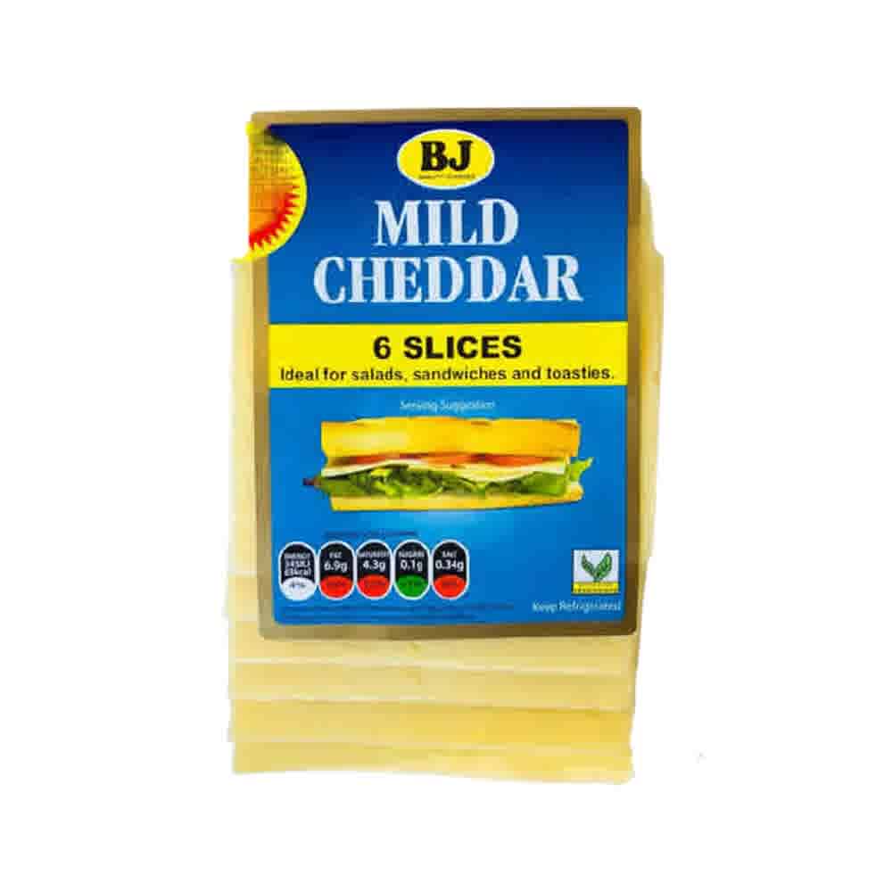 Bj Mild Cheddar 6 Slices