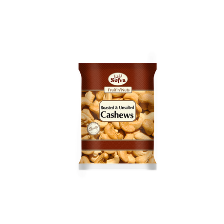 Sofra Unsalted Roasted Cashews 180g