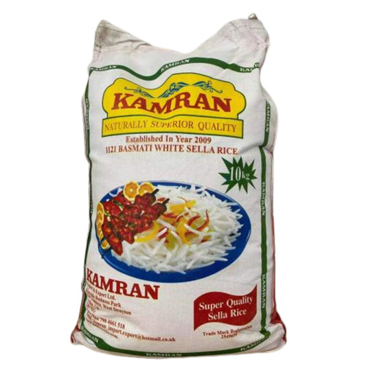 Kamran Best quality basmati white sella rice 10kg