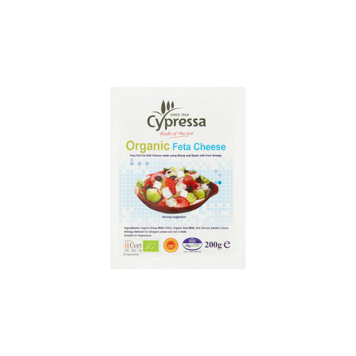 Cypressa Organic Feta Cheese 200g