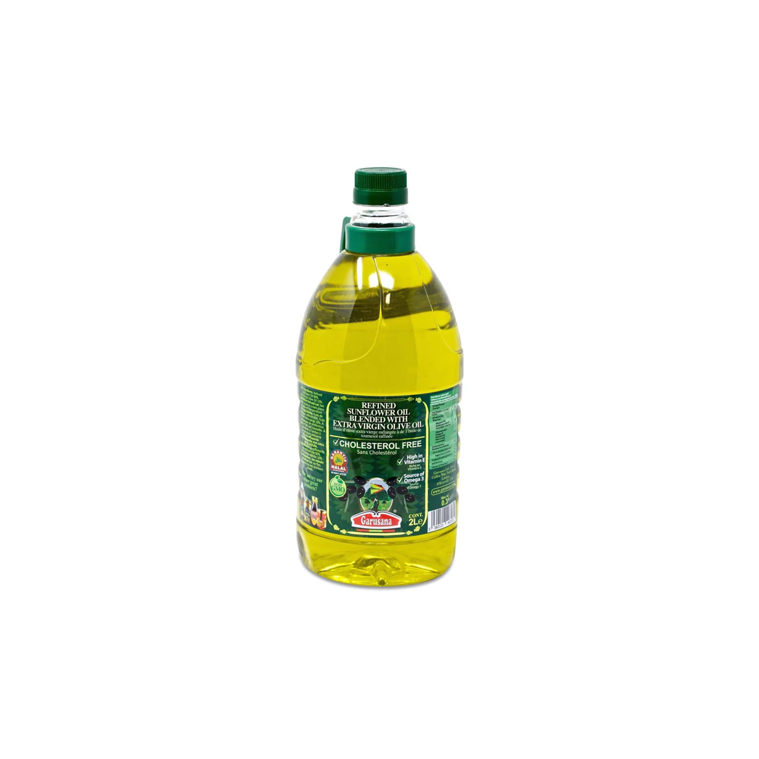 Garusana Refined Sunflower Oil Blended With Extra Virgin Olive Oil 2L