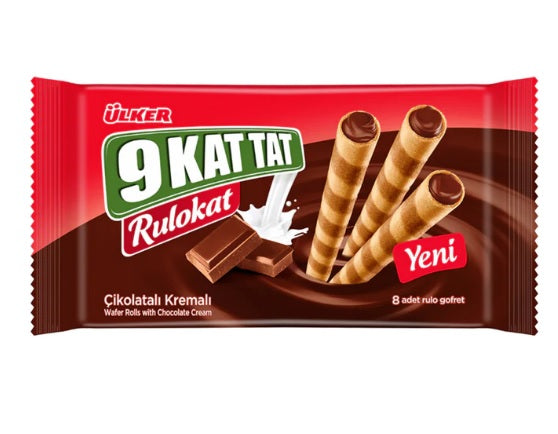 Ulker 9 Kat Tat Rulokat Wafer Rolls With Chocolate Cream 150g – MyJam Food