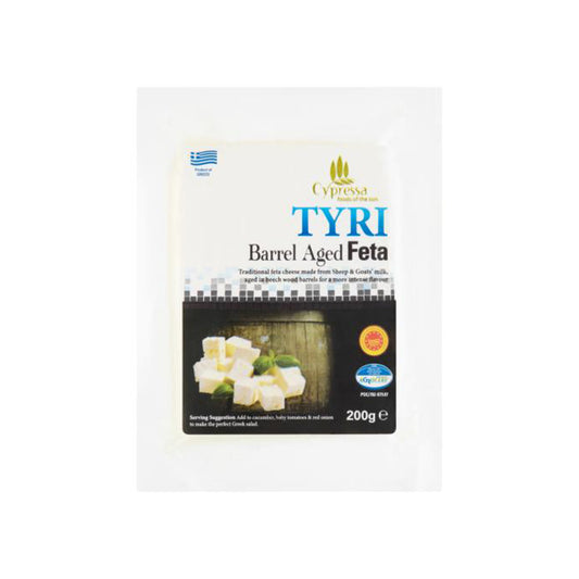 Cypressa Tyri Barrel Ageed Feta Cheese 200g