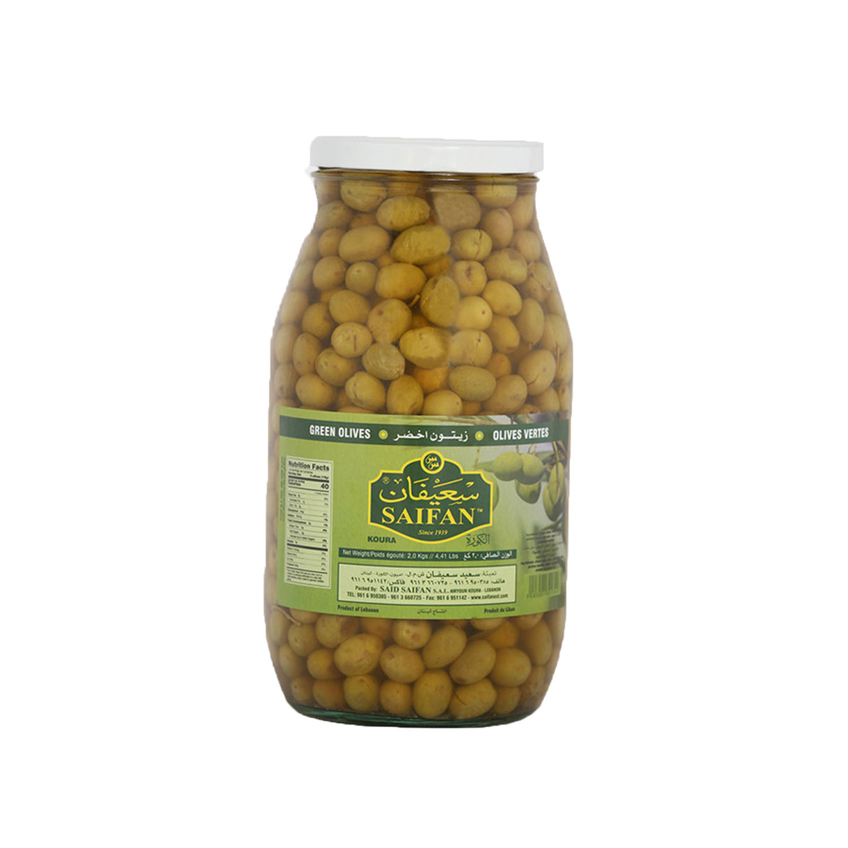 Saifan Green Olives 2kg