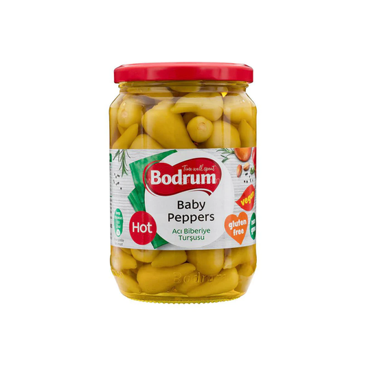 Bodrum Hot Baby Peppers 640g