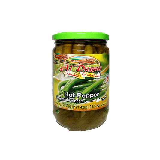 Al Dayaa Hot Pickled Pepper 660g
