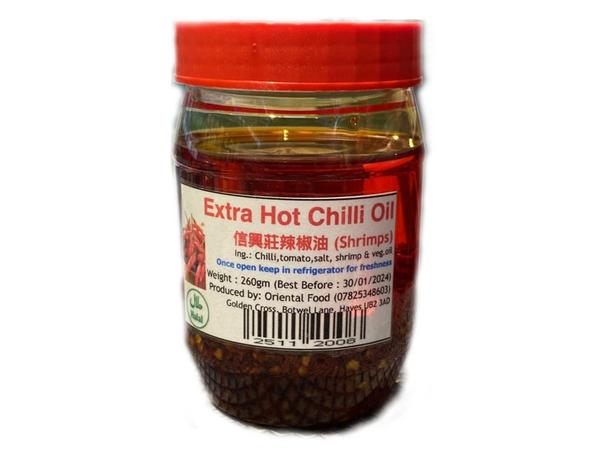 Shrimps Extra Hot Chilli Oil 260g