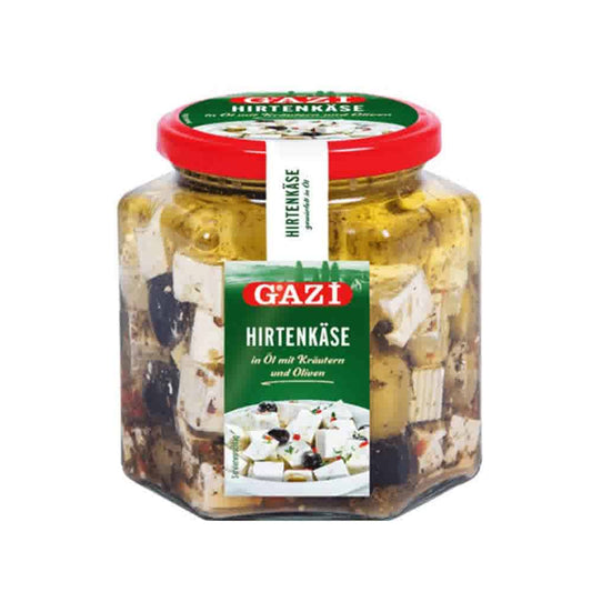 Gazi Salad Cheese In Oil With Herbs And Olives 375G