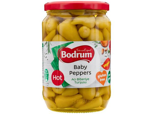 Bodrum Hot Baby Peppers 330g