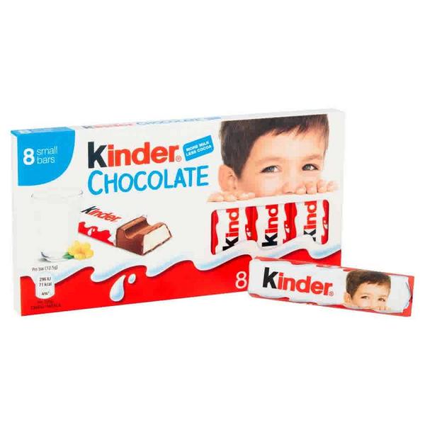 Kinder Chocolate Medium Bar 21g X8