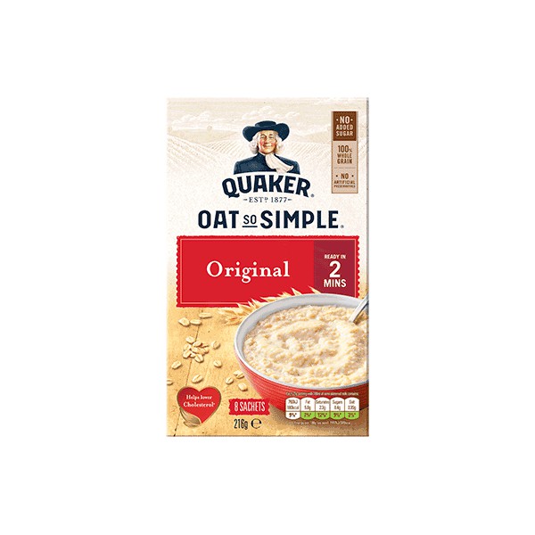 Quaker Oat So Simple Original 216g