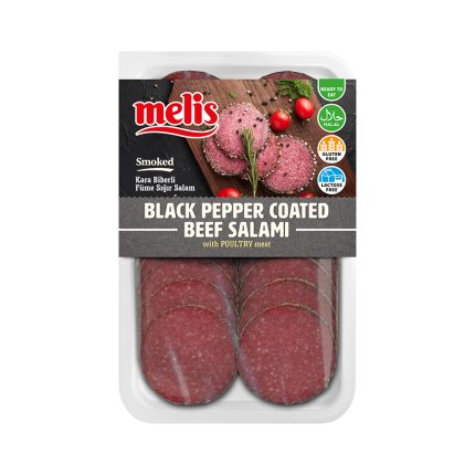 Melis Black Pepper Coated Beef Salami Smoked 80g