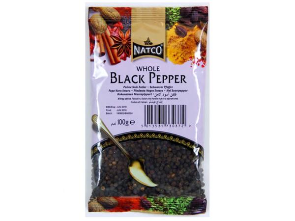 Natco Whole Black Pepper Bag 100G