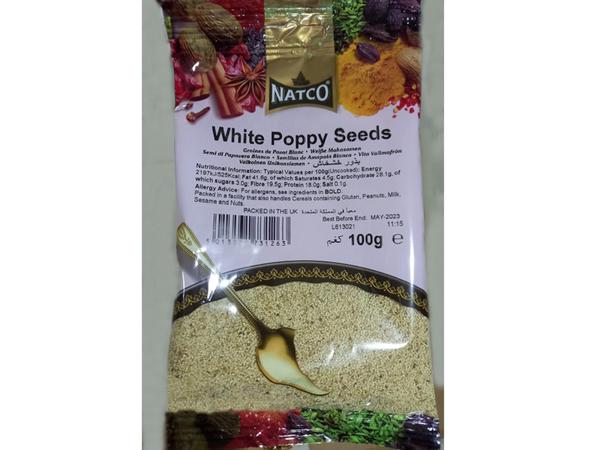 Natco White Poppy Seeds Bag 100g