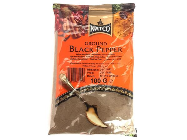 Natco Ground Black Pepper Bag 100g